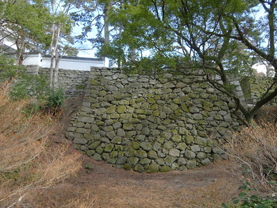 公園西側の石垣