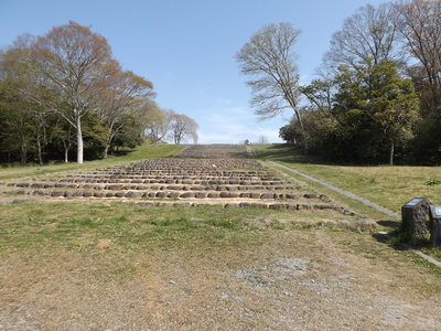 多賀城政庁跡への石段