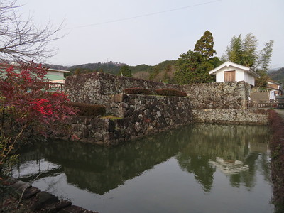 石垣と菩提山城