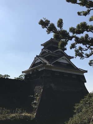 加藤神社からの宇土櫓