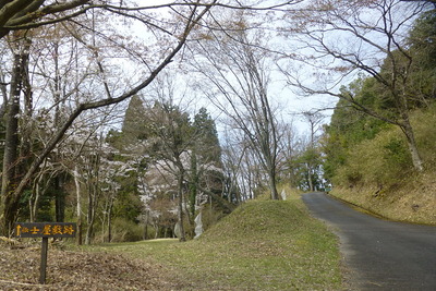 音羽城士屋敷跡の春の風景