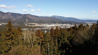 山頂から見た関ヶ原戦場