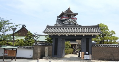 天守(博物館)と門