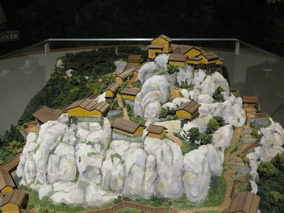 苗木城復元模型