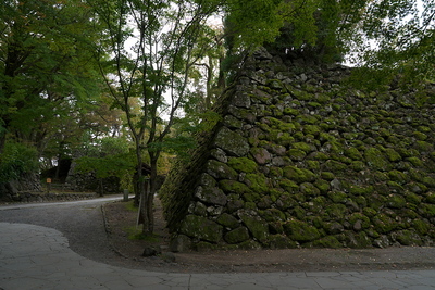本丸黒門跡付近の石垣