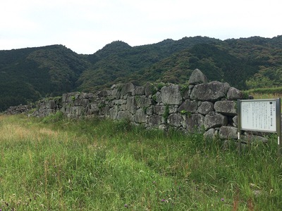 近くの凌雲寺跡地石垣