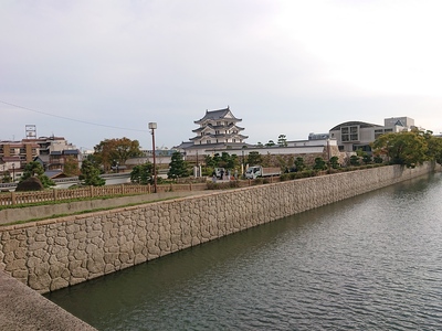 庄下橋(阪神尼崎駅東側)からの遠景