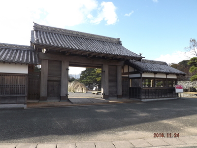 徳島城：鷲の門