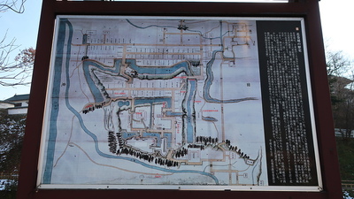 花巻城の歴史案内板