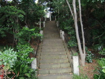 善慶寺から熊野神社への階段
