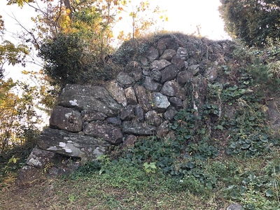 本丸北東側の石垣