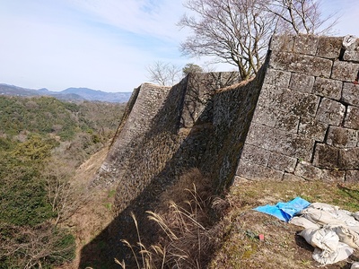 三の丸北側の高石垣