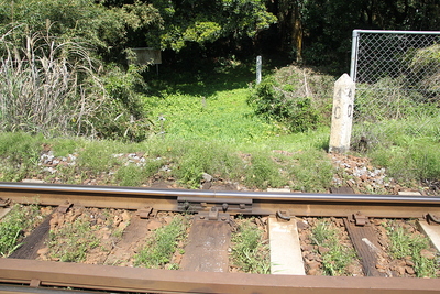 JR指宿枕崎線を跨ぐ登城口