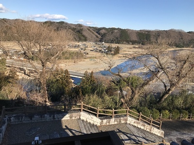 展望台から久慈川方面の眺望