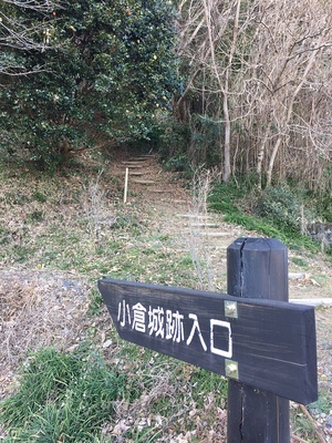 大福寺北側の登城口