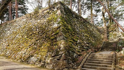 亀山城天守台石垣と石段