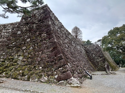 高知城三の丸の石垣