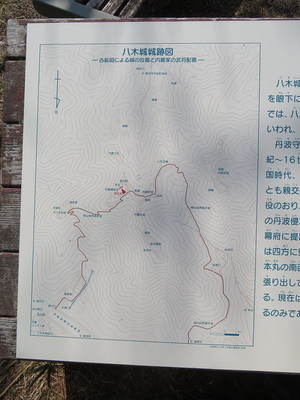 八木城城跡図