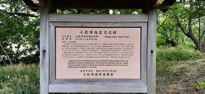 小松城本丸櫓台石垣の由緒と小松市指定文化財指定理由