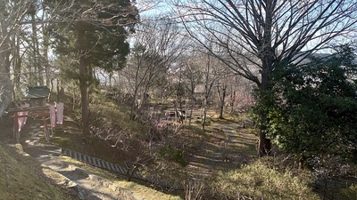 おさん稲荷と日本庭園
