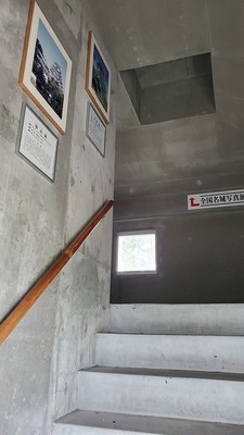 資料館内部の階段