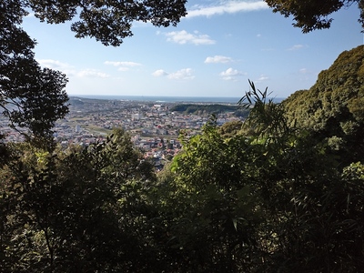 本丸から益田市