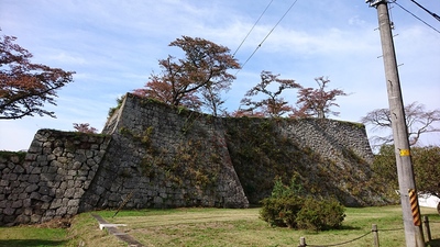 竹の丸櫓跡の石垣