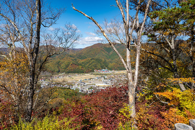 詰城頂上の愛宕神社からの眺望