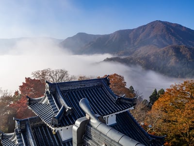 小天守と雲海