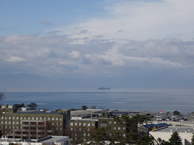 西の丸から眺める琵琶湖