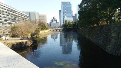 竹橋から平川門方向を見る
