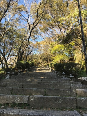 城跡への石段