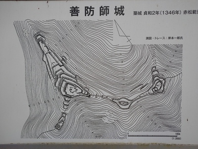 本丸の縄張図