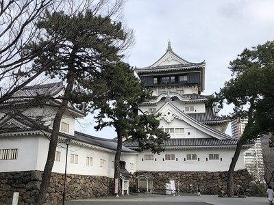天守西側