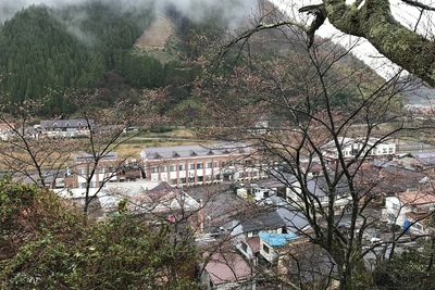 模擬天守そばからの城下眺め