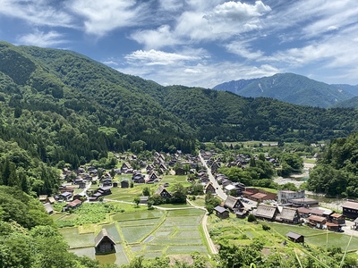 荻町城跡 天守閣展望台からの眺望