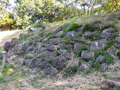 天守台下の野面積の石垣