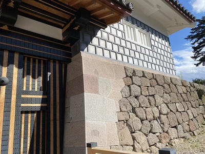 鼠多門の石垣