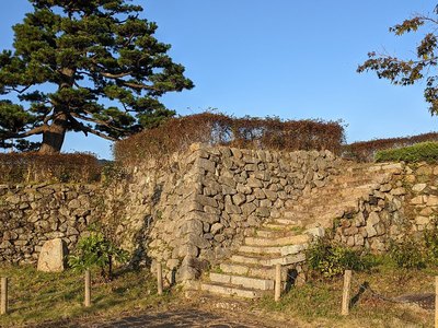 本丸の石垣（北東の内側）