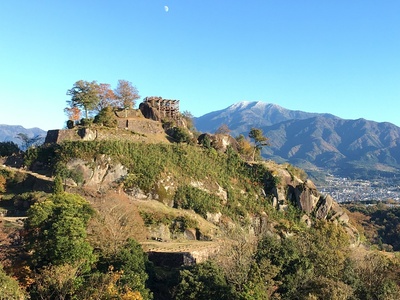 高森神社からの苗木城全景