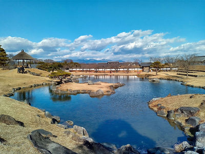 庭園と昆明池