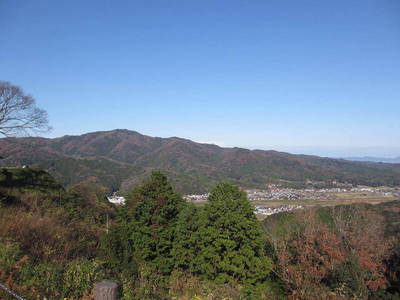 本丸から望む京羅木山方面