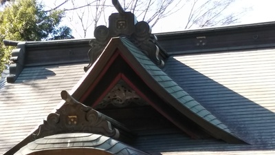 住吉神社の毛利紋