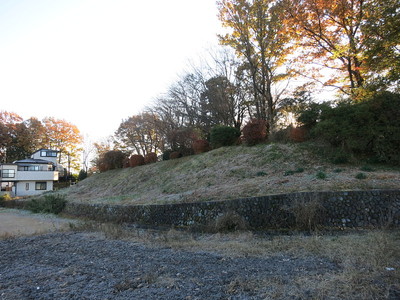 城址公園（主郭）を北西から