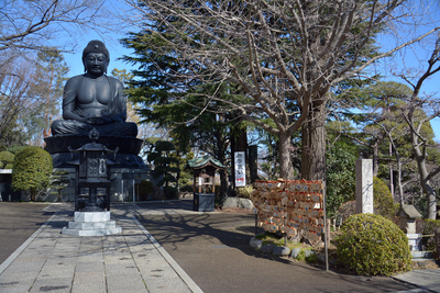 乗蓮寺 東京大仏と赤塚城二の丸跡碑
