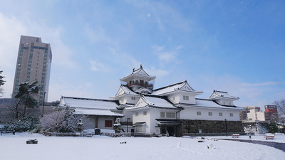 雪の富山郷土博物館