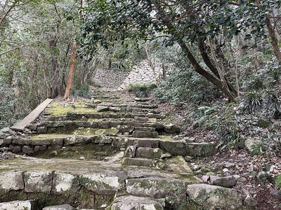 井戸丸への階段