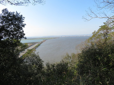 北側眺望（児島湖と岡山市内）