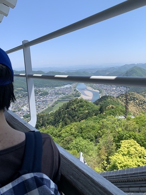 天守から長良川の眺望