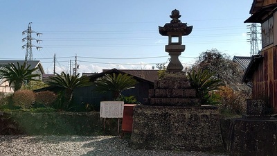気賀宿の桝形と灯籠